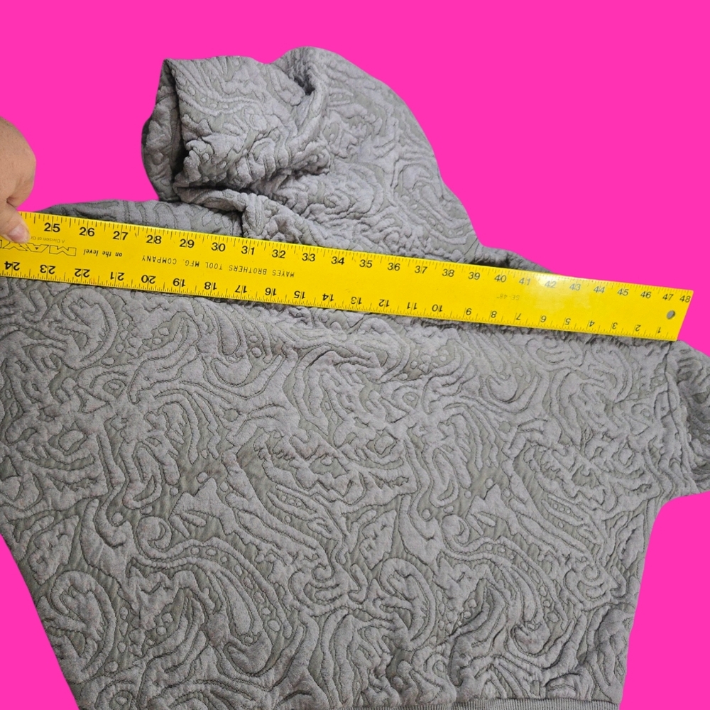 Merrell Gray Patterned Cowl Neck Sweater - Picture 6 of 9